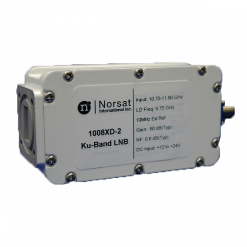 1008XD-2 Norsat 1000 Ku-Band ( 10,70 - 11,80 GHz ) EXT REF LNB Model 1008XD-2