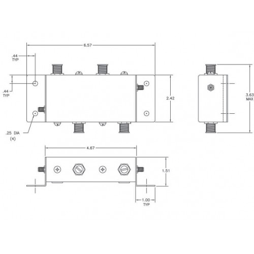 MFC-18756 Lò vi sóng L-Band Bộ lọc băng thông từ xa Model 18756