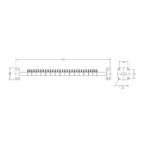 Mô hình bộ lọc băng thông Ka-Band lò vi sóng MFC-18810