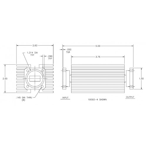 MFC-19593 Lò vi sóng Ku-Band Bộ lọc bộ lọc bộ lọc mô hình 19593 SERIES