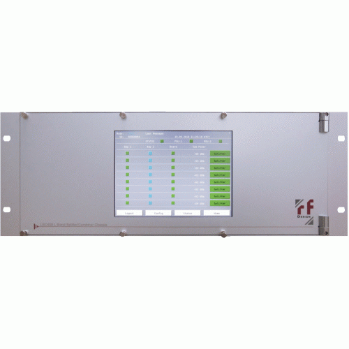 RF-Design LSC Series Hệ thống bộ chia / kết hợp L-Band 8 chiều với Bộ khuếch đại 1: 1