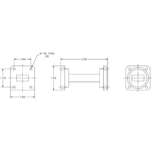 Mô hình bộ lọc nhận băng tần Ku-Band vi sóng MFC-19623