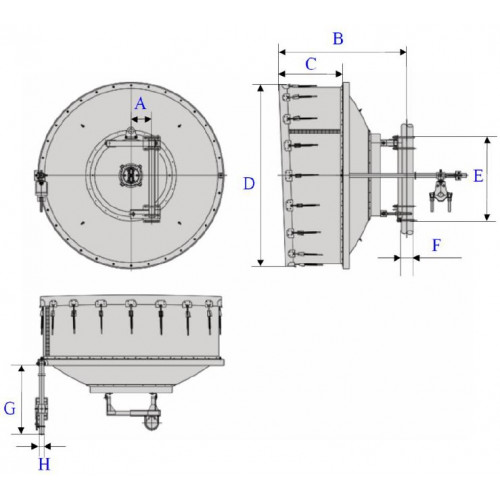 CableFree OFDM Radio Antenna 5GHz DP 37dBi 180cm