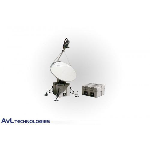 AvL 2020FA 1,6m SNG Motorized Quad--Band FlyAway Antenna C-Band INSAT